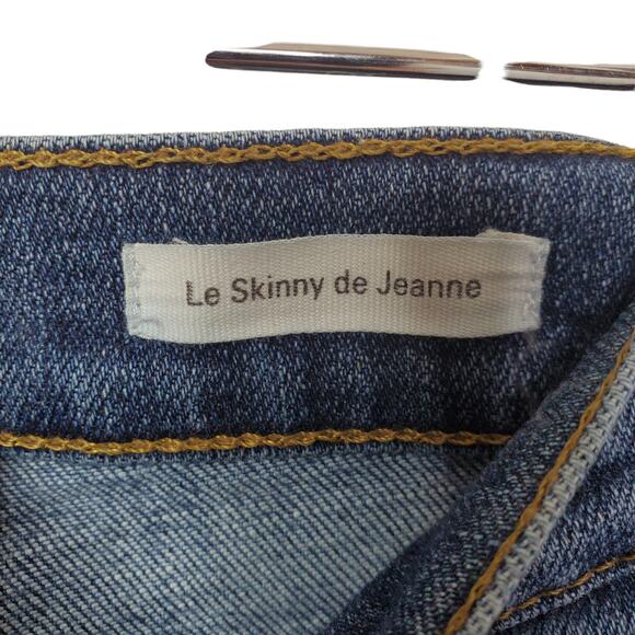 FRAME Women's Le Skinny de Jeanne Jeans Size 27 Kingslane Mid Rise Stretch - Picture 4 of 7